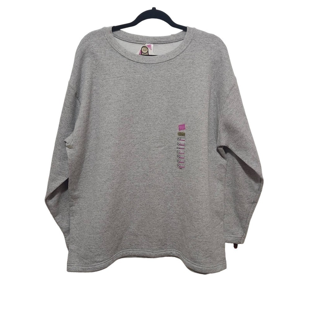 Vintage Crewneck Sweatshirt Athleisure Soft Heather Gray‎ Size XL